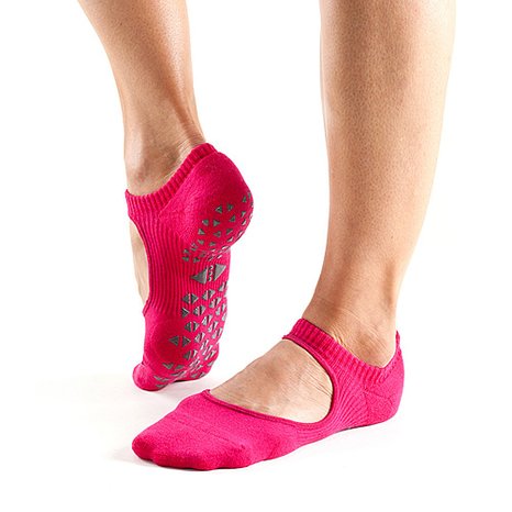 Tavi Noir Chey Fashion Mary Jane Grip Socks for Barre, Pilates, and Yoga