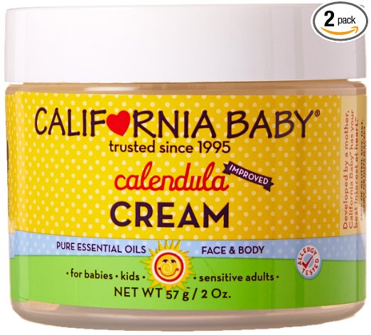 California Baby Calendula Cream, 2 oz (Pack of 2)