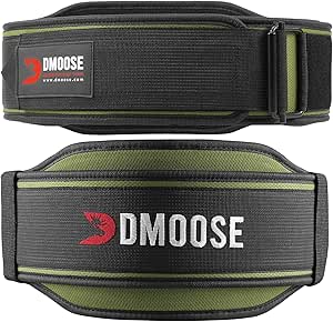 DMoose Weight Lifting Belt for Men & Women - 2 in 1 Neoprene Belt with Auto-Locking System - Optimal Back Support for Home & Gym Weightlifting Workouts - Perfect for Squats