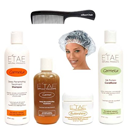 E'tae Natural Product Kit: Shampoo Conditioner Treatment Butter Shine