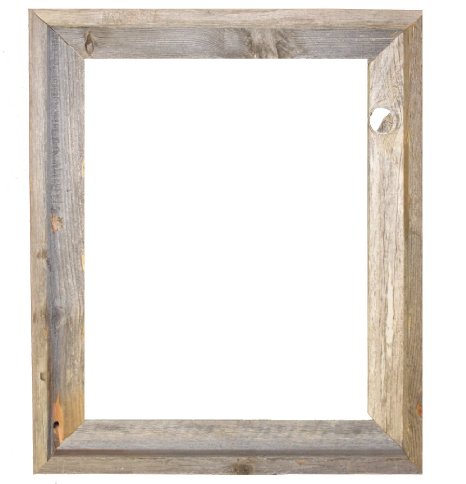 16x20 - 2" Wide Signature Reclaimed Rustic Barnwood Open Frame - No Glass Or Back