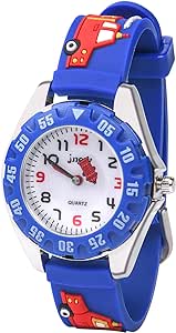 Vicloon Kinderuhr Wasserdicht Armbanduhr für Kinder Quarzwerk 3D Cartoon Design Kinderuhr Digital Kinderuhr für 3 Jahre bis 11 Jahre Mädchen Jungen, Rosa Druck, gürtel Kinder Analog Quarz Uhr