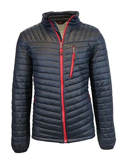 SPIRE MEN’S LIGHTWEIGHT BUBBLE PUFFER JACKET