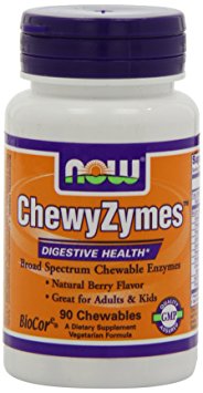 NOW Foods ChewyZymes  90 Chewables