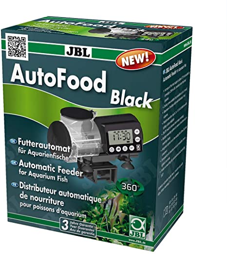 JBL AutoFood BLACK, Black automatic feeder for aquarium fish