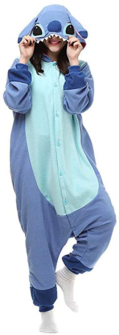 OGU' DEAL Unisex-Adult Onesie Stitch Pajamas Christmas Party Cosplay Animal Costumes Sleepwear
