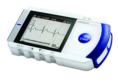 Omron Heart Scan Portable ECG HCG 801 E Complete