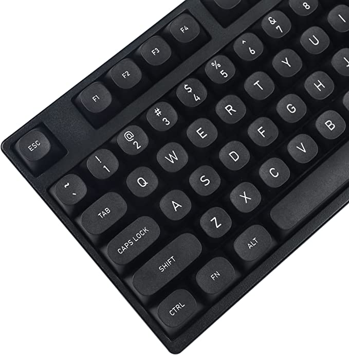 MA Black PBT Keycaps ANSI ISO Laser Etech for Mechanical Keyboard Filco 104 87 61 KBD75 YMD96 GK64 GK61 Keychron