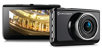 Amcrest Dash Camera ACD-830B (Black) Car DVR with 16GB Micro SD Card, Suction Cup Mounting Bracket, 1080P Resolution, 160 Degree Wide Viewing Angle.