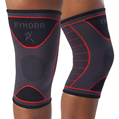 Rymora Knee Brace Set - Compression Sleeve 2 Pack for Men & Women - Comfortable & Secure Support Sleeves for Weightlifting, Fitness, Running, Sports & Weak Joints (2XL)