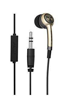 iFROGZ Ear PollutionPlugz IFPLGM-SV0 - Earbuds with MIC - Gold/Tan - incl. 3 pairs of ear bud tips in sizes S/M/L