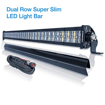 LED Light Bar With Wiring Harness, OFFROADTOWN 30 Inch 240w Off Road Driving Light Super Slim Combo LED Work Light Bar for Off-road UTV Truck ATV SUV Jeep 4x4
