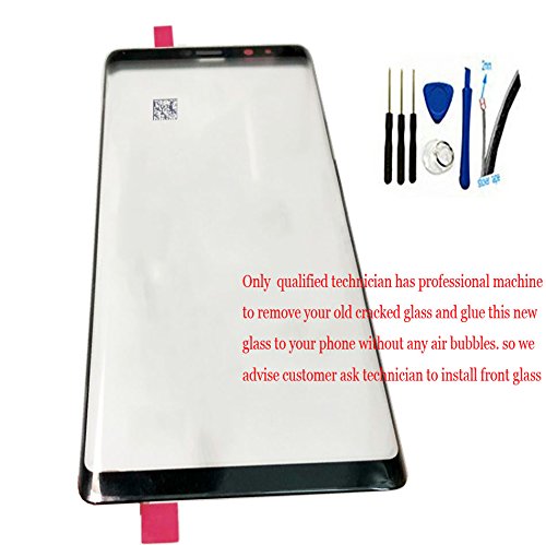 6.32'' Real Front Screen Outer Glass top Panel Lens For Galaxy Note 8 Note8 N950U N950W N950FD N950F All carriers (Not LCD / Not digitizer / Not protector ) Black