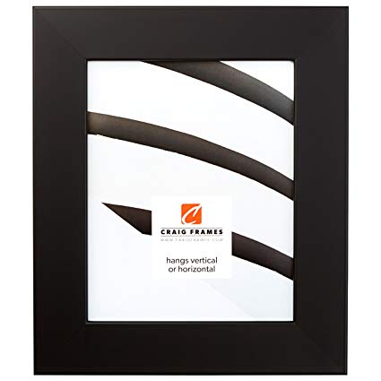 Craig Frames 74273 18 by 24-Inch Picture Frame, Smooth Wrap Finish, 2-Inch Wide, Black Satin