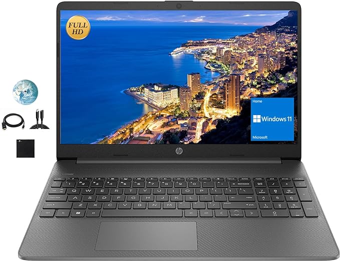 HP Newest 15.6 FHD Flagship Business Laptop, Intel 4-Core i3-1215U (Beat i5-1155G7) up to 4.4GHz, 32GB RAM, 1TB NVMe SSD, Fast Charge, Numpad, Bluetooth, Wi-Fi, HDMI, Windows 11,w/GM Accessories