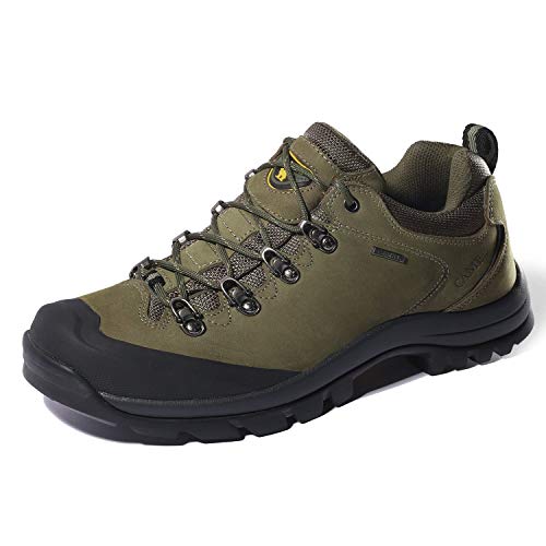 Camel Crown Mens Nubuck Leather Hiking Shoes Waterproof Slip-Resistant Outdoor Trail Trekking Shoes Men