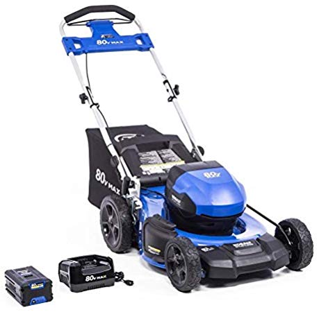 KT Kobalt 80-Volt Max Brushless Lithium Ion 21-in Push Cordless Electric Lawn Mower (Battery Included)