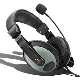 Etekcity RoverBeats Bravo Professional Over Ear Stereo Headset with Microphone