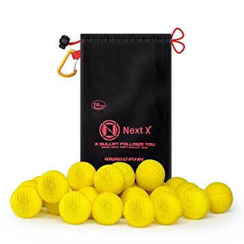 NextX Nerf Rival 110-Round Refill Balls High Impact Compatible Ammo for Nerf Rival Guns Blasters-Have Fun with Nerf Face Mask Tactical Vest