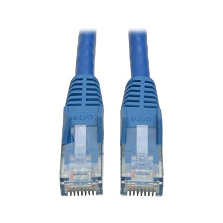 Tripp Lite Cat6 Gigabit Snagless Molded Patch Cable (RJ45 M/M) - Blue, 30-ft.(N201-030-BL)
