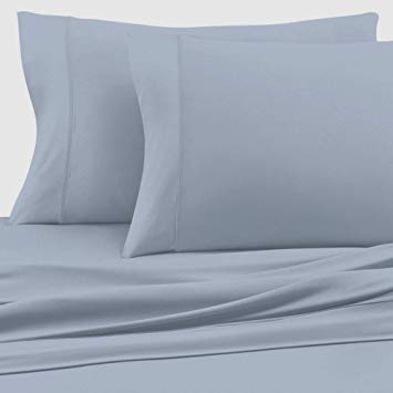COOLEX Wicking Sheets Ultra-Soft Bed Sheet Set - Moisture Wicking, Cool, Wrinkle Free and Fade Resistant (Queen, Pearl Blue)