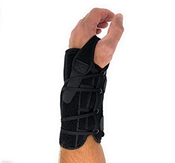 Superior Braces, Left Hand, Universal Fitted Medical Wrist Brace, Black, Wrist & Hand Support, Pain Relief from Carpal Tunnel, One Size Fits Most