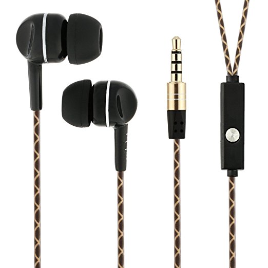 Badasheng HS-550 In Ear Headphones,Earbuds, Earphones with microphone, High Quality Stereo Audio Sound With Heavy Bass For Android Smart Phones, Iphones/ Tablets/ Laptop PCs/ Mac/ MP4/ PSP