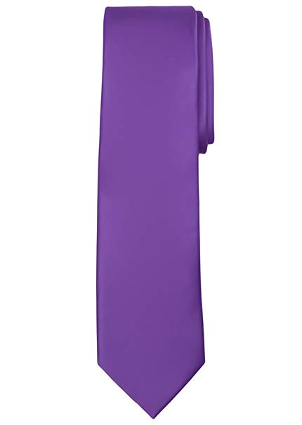 Jacob Alexander Solid Color Men's Regular Tie