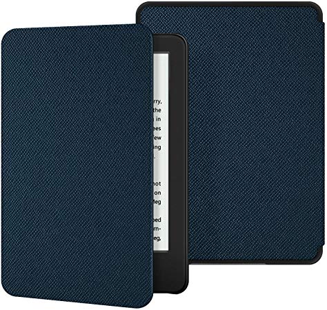 Ayotu Lightweight Case for All-New Kindle 10th Gen 2019 Release - Durable Leather Cover with Auto Wake/Sleep fits Amazon All-New Kindle 2019(Will not fit Kindle Paperwhite or Kindle Oasis) Darkblue