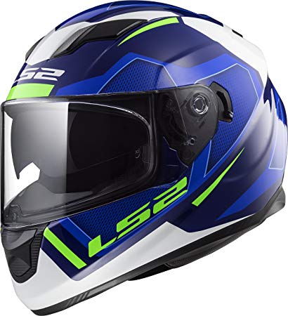 LS2 Helmets Motorcycles & Powersports Helmet's Stream (Axis Blue Green White, Small)