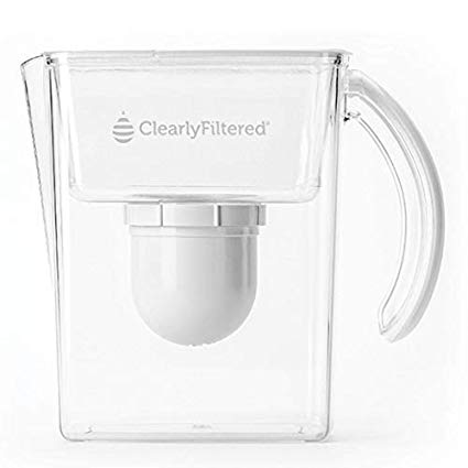 Clearly Filtered Water Pitcher - Guaranteed to remove chemicals such as Fluoride, Lead, PFOA/PFAS, Glyphosate & even Pharmaceutical drugs