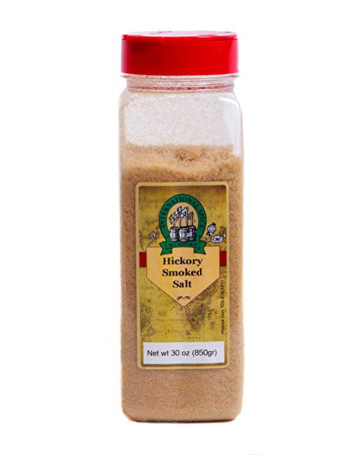 International Spice Premium Gourmet Spices- HICKORY SMOKED SALT: 30 oz