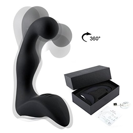 Oopsix Prostate Massager Vibrator, a Home Use Prostate Massage Device for a Healthy Prostate of Men, CE ROHS Approved Medical Grade, Rechargeable Waterproof, Black, 7.04 Ounce