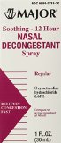 Oxymetazoline HCL 05 Nasal Decongestant Spray Generic for Afrin 1 oz per Bottle 6 PACK Total 6 oz