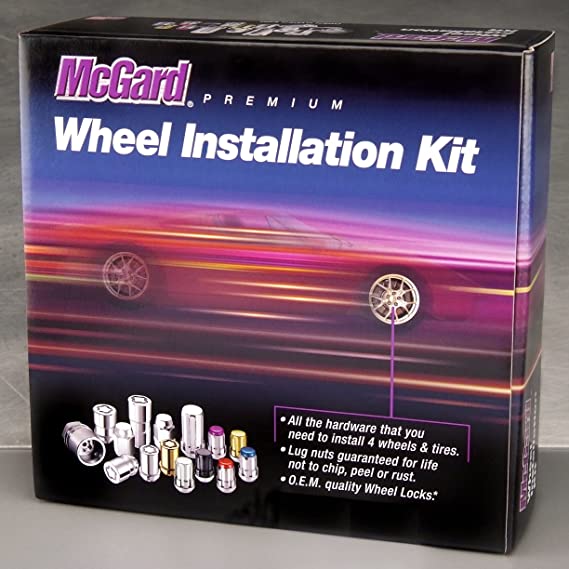 McGard 84554 Chrome Cone Seat Wheel Installation Kit (M12 x 1.25 Thread Size) - for 5 Lug Wheels