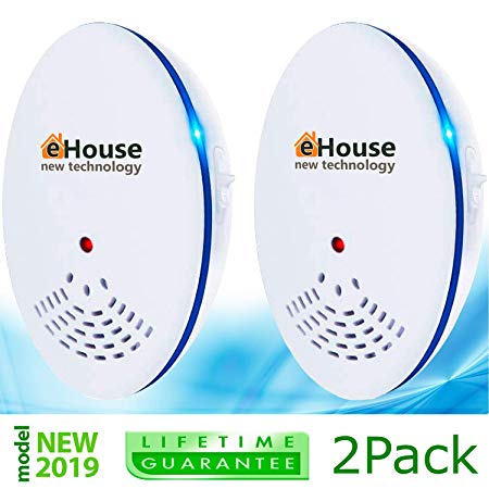 Ultrasonic Pest Repeller - Electronic & Ultrasound, Indoor Plug-In Repellent - Get rid of - Rodents, Mice, Rats, Squirrels, Bats, Insects, Bed Bugs, Ants, Fleas, Mosquitos, Fly, Spiders, Roaches!