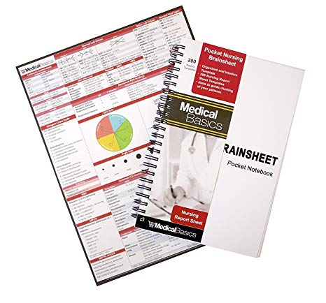 Pocket Nurse Report Sheet Notebook - Brain Sheet Template for MedSurg Nurses and CNA