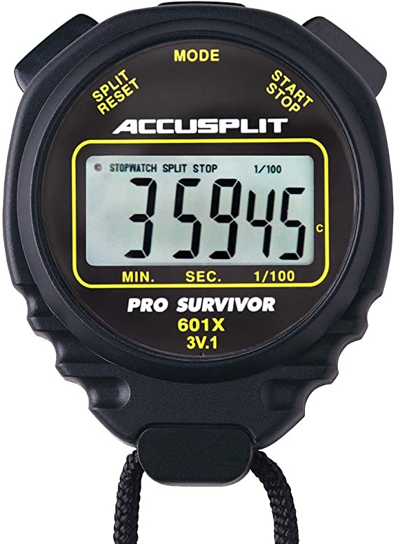 ACCUSPLIT Pro Survivor - A601X Stopwatch, Clock, Extra Large Display