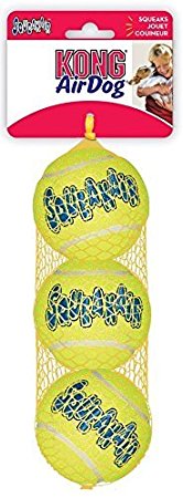 KONG Squeakair Dog Toy Tennis Ball - Medium, Pack of 3