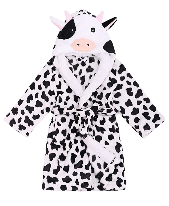 Verabella Boy's Girl's Ultra-Plush Soft Hooded Animal Theme Cover up