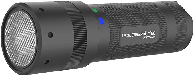 LED Lenser T² QC Hand Torch Flashlight, Black, IPX6, 1 Lamp (S), LED, 140 lm)