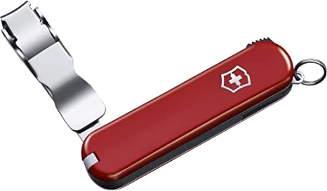 Victorinox Nail Clipper 582 Swiss Army Pocket Nail Clip - Red