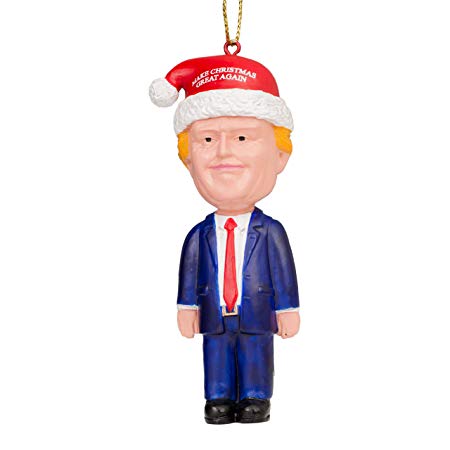 Costume Agent Assorted Funny Christmas Tree Ornaments Decoration (Trump)