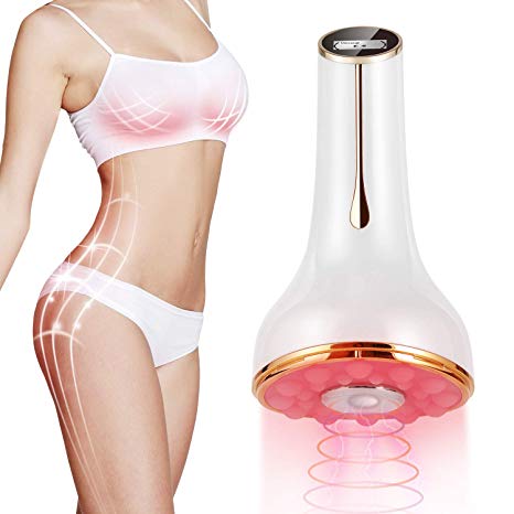 Ms.W EMS Body Slimming Massager, 55℃ ± 5℃ Heat Electric Vibration Weight Loss Machine for Arm Belly Waist Leg Skin Tightening, Beauty Chest Enlargement Anti Sagging Device Home Use, USB Rechargeable