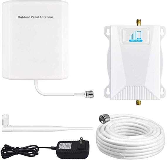 Signal Booster 4G LTE Cell Phone Signal Booster AT&T T-Mobile Cell Booster for Home HJCINTL FDD 700Mhz Band 12/17 Mobile Phone Signal Repeater Booster Kits