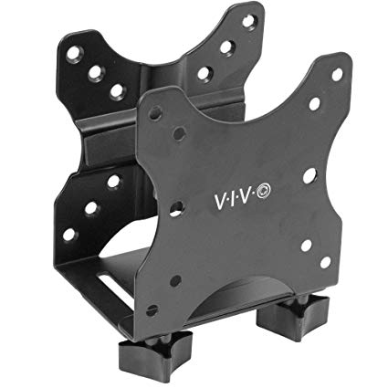 VIVO Black Adjustable Thin Client Mini PC Mount Bracket | CPU VESA Under Desk and Monitor Arm Computer Holder (MOUNT-PC05C)