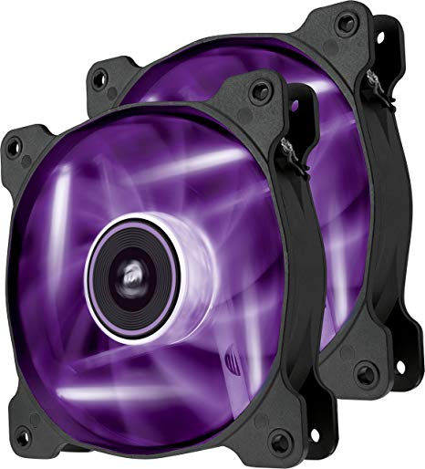 Corsair  Air Series SP 120 LED Purple High Static Pressure Fan Cooling - twin pack