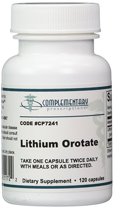Complementary Prescriptions Lithium Orotate 120 Vegetarian Capsules