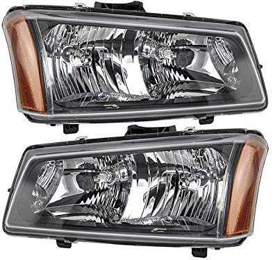 2003-2004 (03 04) Chevy Silverado Headlight Assembly - One Pair (Both Driver and Passenger Sides) - DOT Certified Chevrolet Headlights