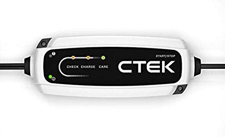 CTEK CT5 Start/Stop 40-106 Smart Battery Charger - white/black